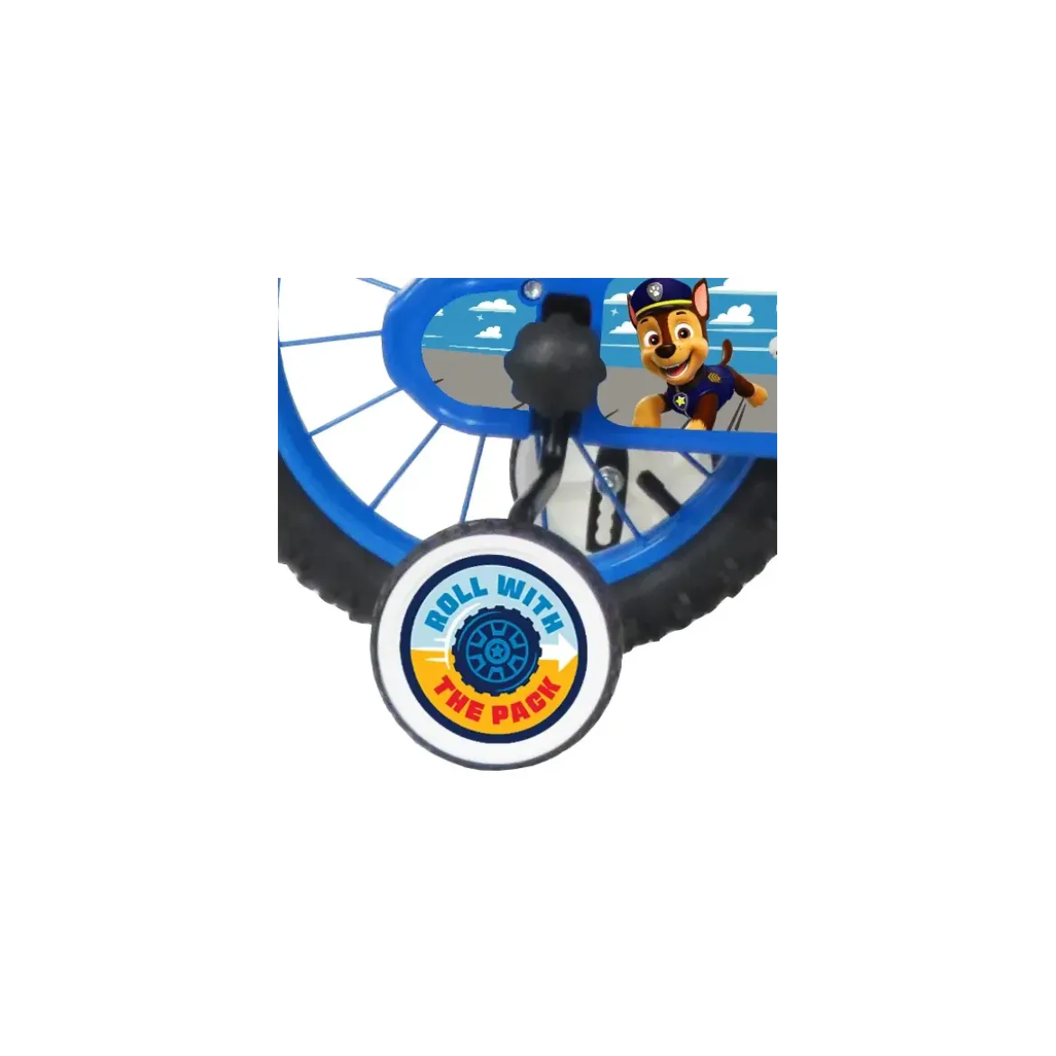 Bicicletta Bambini 14" Paw Patrol Rosso Rotelle Removibili Borraccia