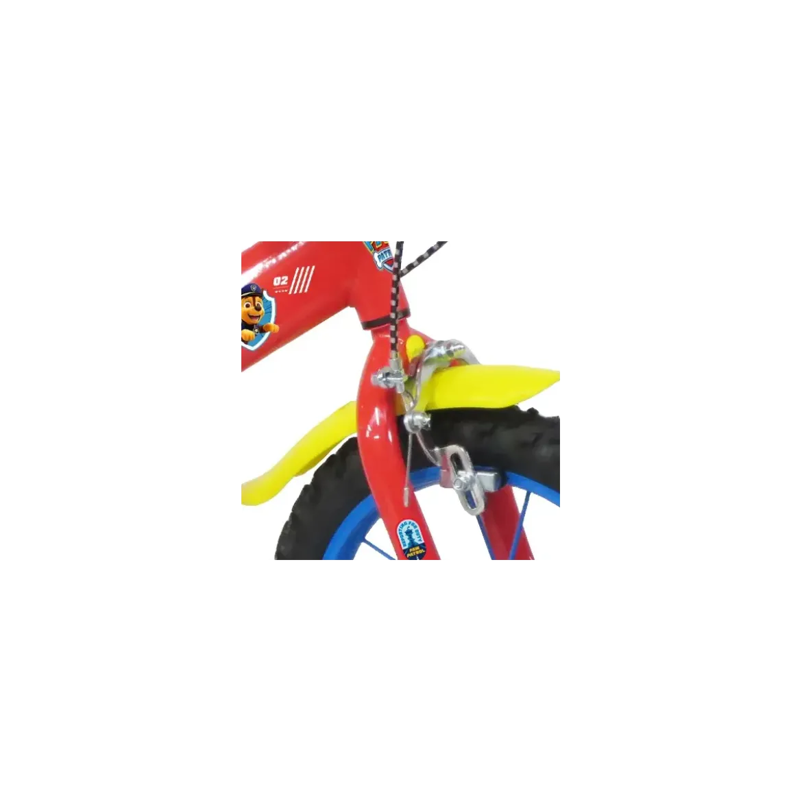 Bicicletta Bambini 14" Paw Patrol Rosso Rotelle Removibili Borraccia
