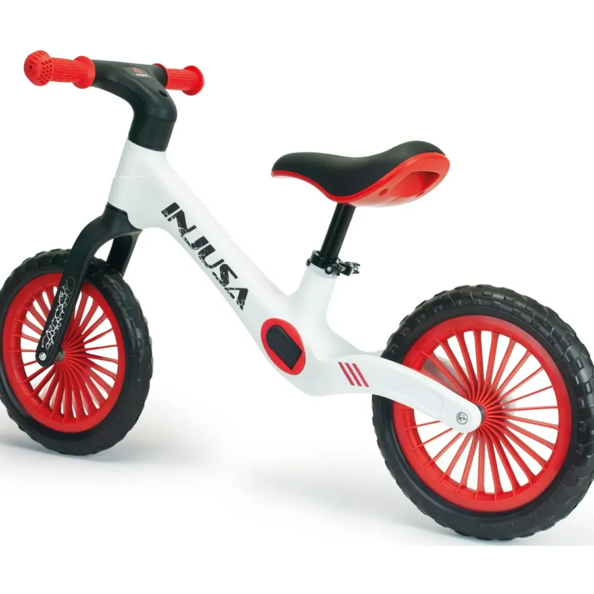 Bicicletta Bambini Senza Pedali Bianco Balance Bike Sella Regolabile