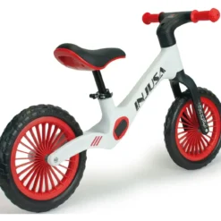 Bicicletta Bambini Senza Pedali Bianco Balance Bike Sella Regolabile