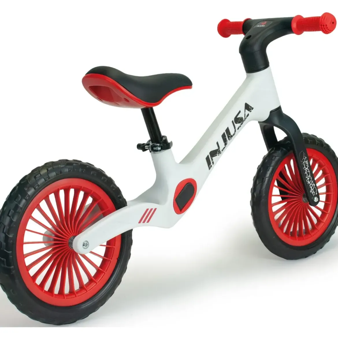 Bicicletta Bambini Senza Pedali Bianco Balance Bike Sella Regolabile