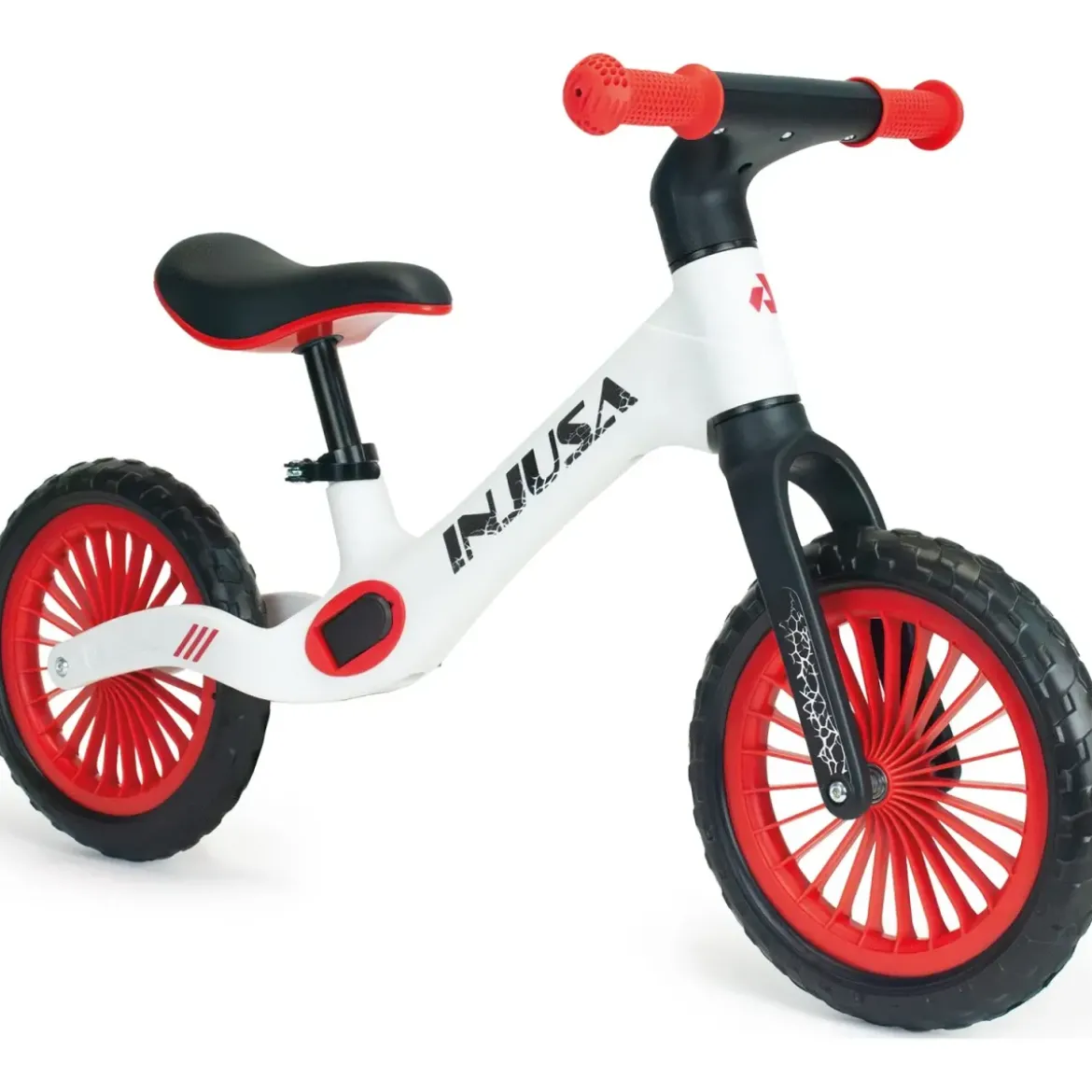 Bicicletta Bambini Senza Pedali Bianco Balance Bike Sella Regolabile