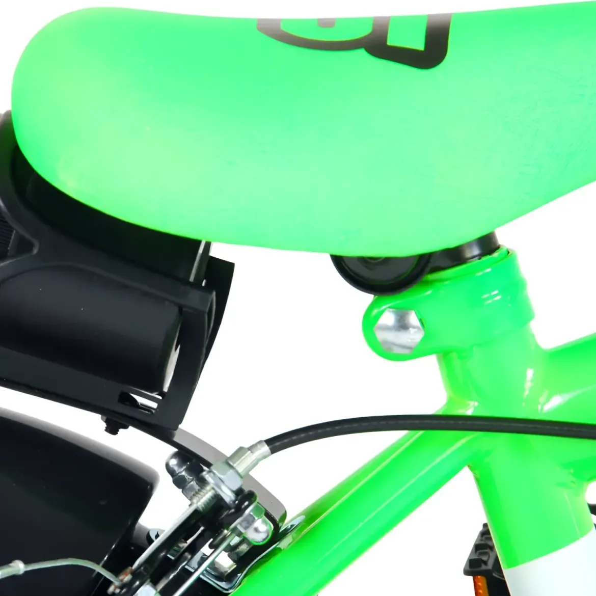 Bicicletta Bambini 12" Sportiva Verde Rotelle Removibili Borraccia