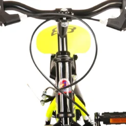 Bicicletta Bambini 14" Sportiva Giallo Rotelle Removibili Borraccia