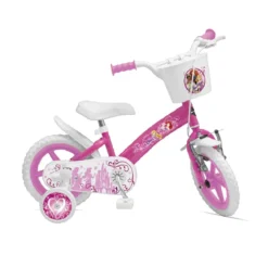 Bicicletta da Bambina 12 Pollici Princess con Rotelle Bici Mountain Bike Bimba