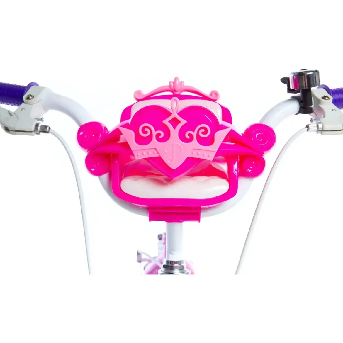 Bicicletta da Bambina Princess Ruota 12 Pollici Bici con Rotelle Freni