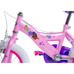 Bicicletta da Bambina Princess Ruota 12 Pollici Bici con Rotelle Freni