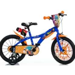 Bicicletta da Bambino Dragon Ball 14 Pollici 3 4 5 6 anni con Rotelle