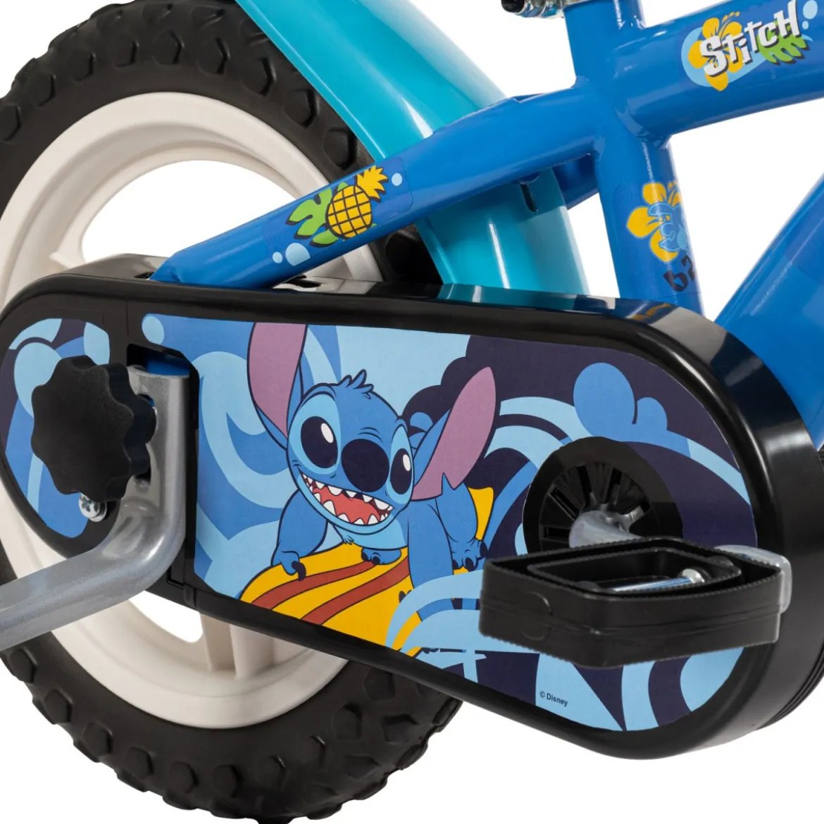 Bicicletta da Bambino Stitch Ruota 12 Pollici Bici Bimbo con Rotelle