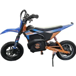 Bicicletta Elettrica Cross per Bambini 24V X-Bike Blu con Sospensioni