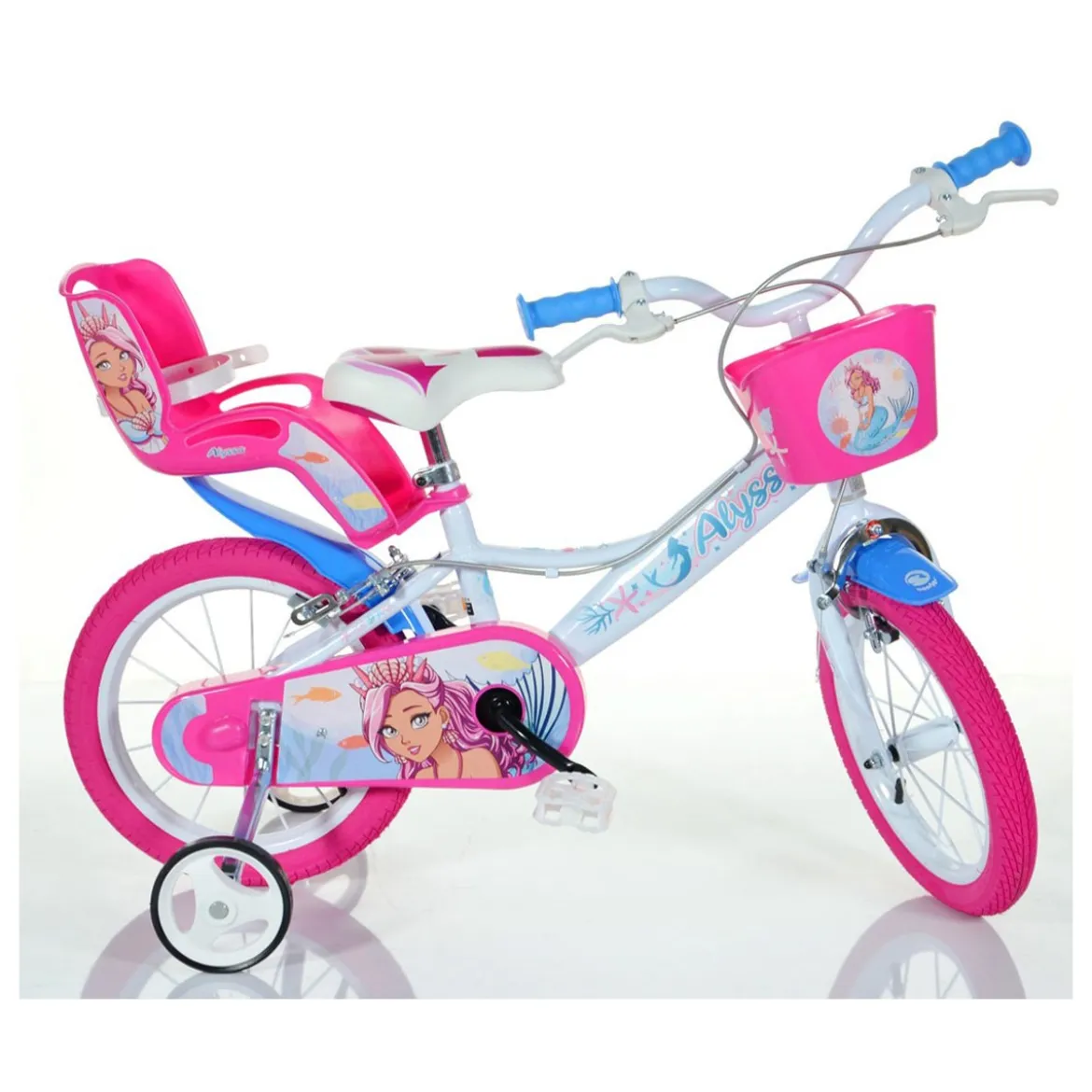 Bicicletta per Bambina 16 Pollici Alyssa 4 5 6 7 Anni Rotelle