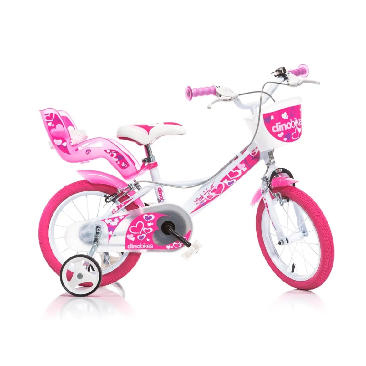 Bicicletta per Bambina Ruota 14 Pollici 3 4 5 6 Anni Rotelle 2 Freni Bici Bimba