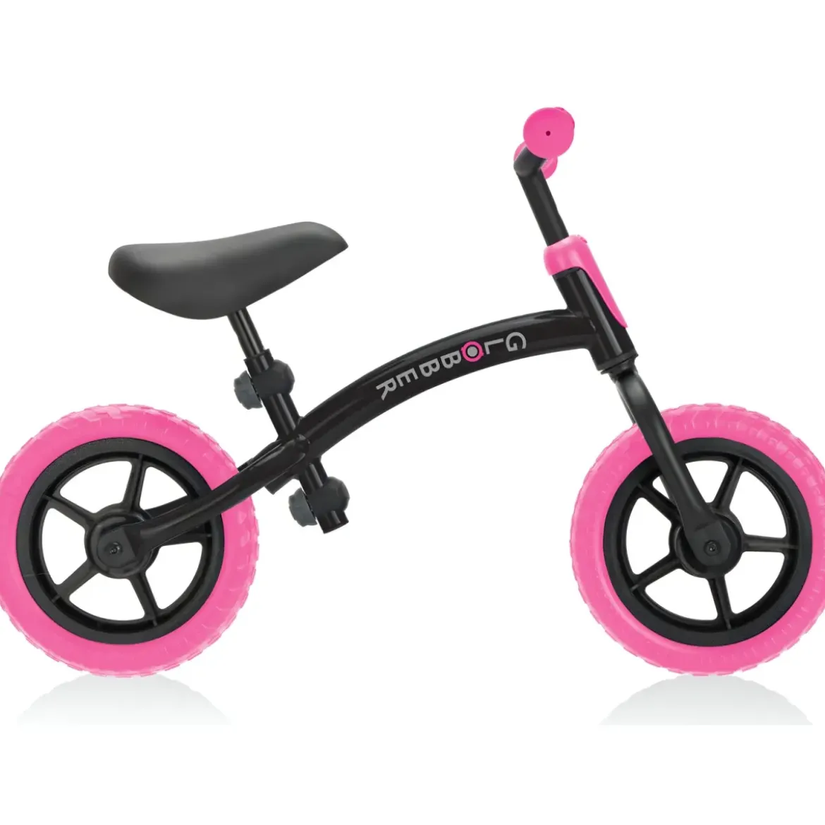 Bicicletta per Bambini 2-5 anni Rosa Neon Regolabile per Equilibrio