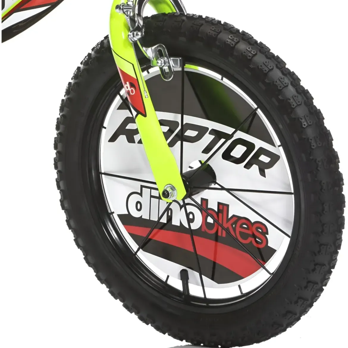 Bicicletta per Bambini 16" Freni Doppi Rotelle in Acciaio Giallo Rosso