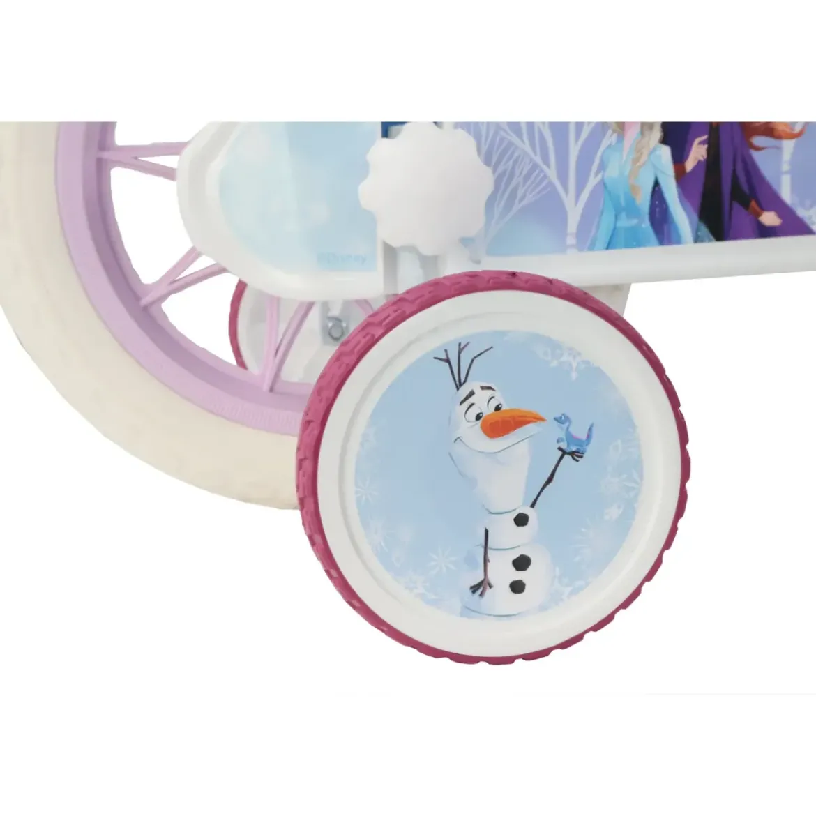 Bicicletta per Bambini 12" Frozen Disney Azzurro Cestino Portabambola