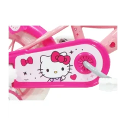 Bicicletta per Bambini 12" Hello Kitty Rosa Rotelle Removibili Acciaio