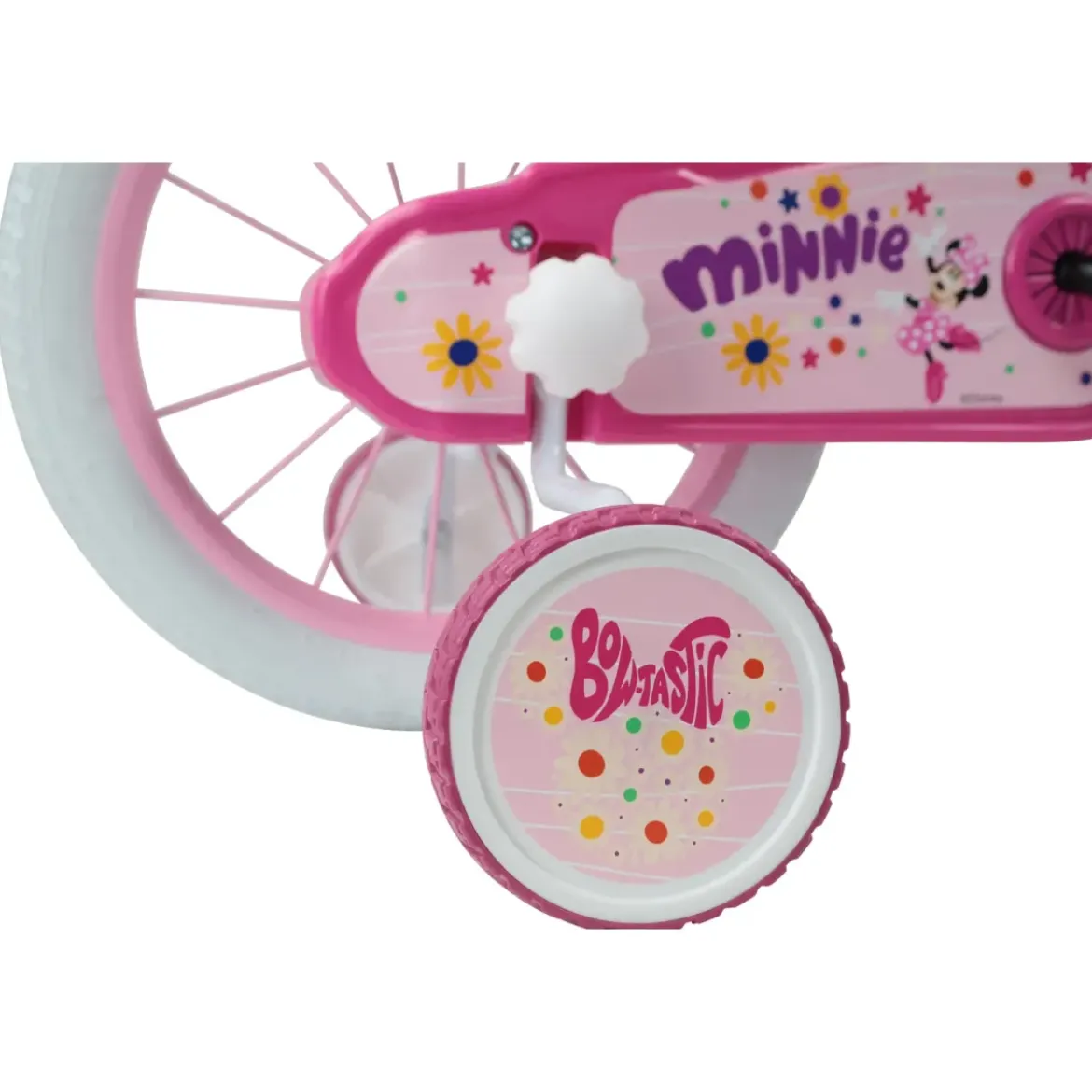 Bicicletta per Bambini 14" Minnie Disney Rosa Cestino Portabambola