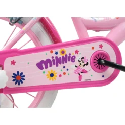 Bicicletta per Bambini 16" Minnie Disney Rosa Cestino Portabambola
