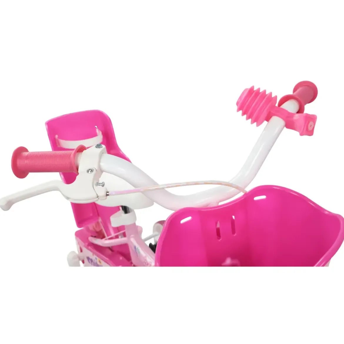 Bicicletta per Bambini 12" Minnie Disney Rosa Cestino Portabambola