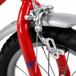 Bicicletta per Bambini 16" Rosso Rocket Rotelle Borraccia Trombetta