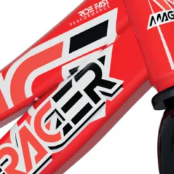 Bicicletta per Bambini 14" Rosso Rotelle Laterali con Freno a Disco