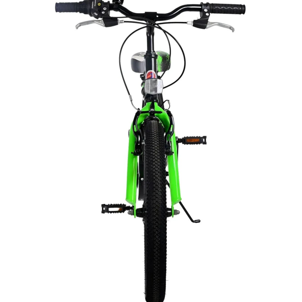 Bicicletta per Bambini 20" Sportiva Verde Sportiva 7 Marce Cavalletto