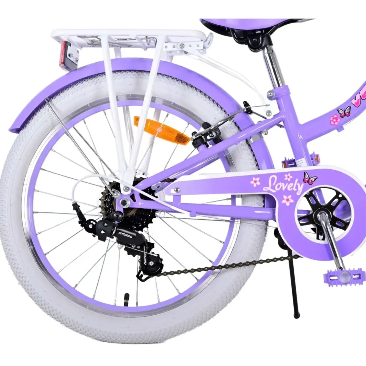 Bicicletta per Bambini 20" Sportiva Viola Sportiva 7 Marce Cestino