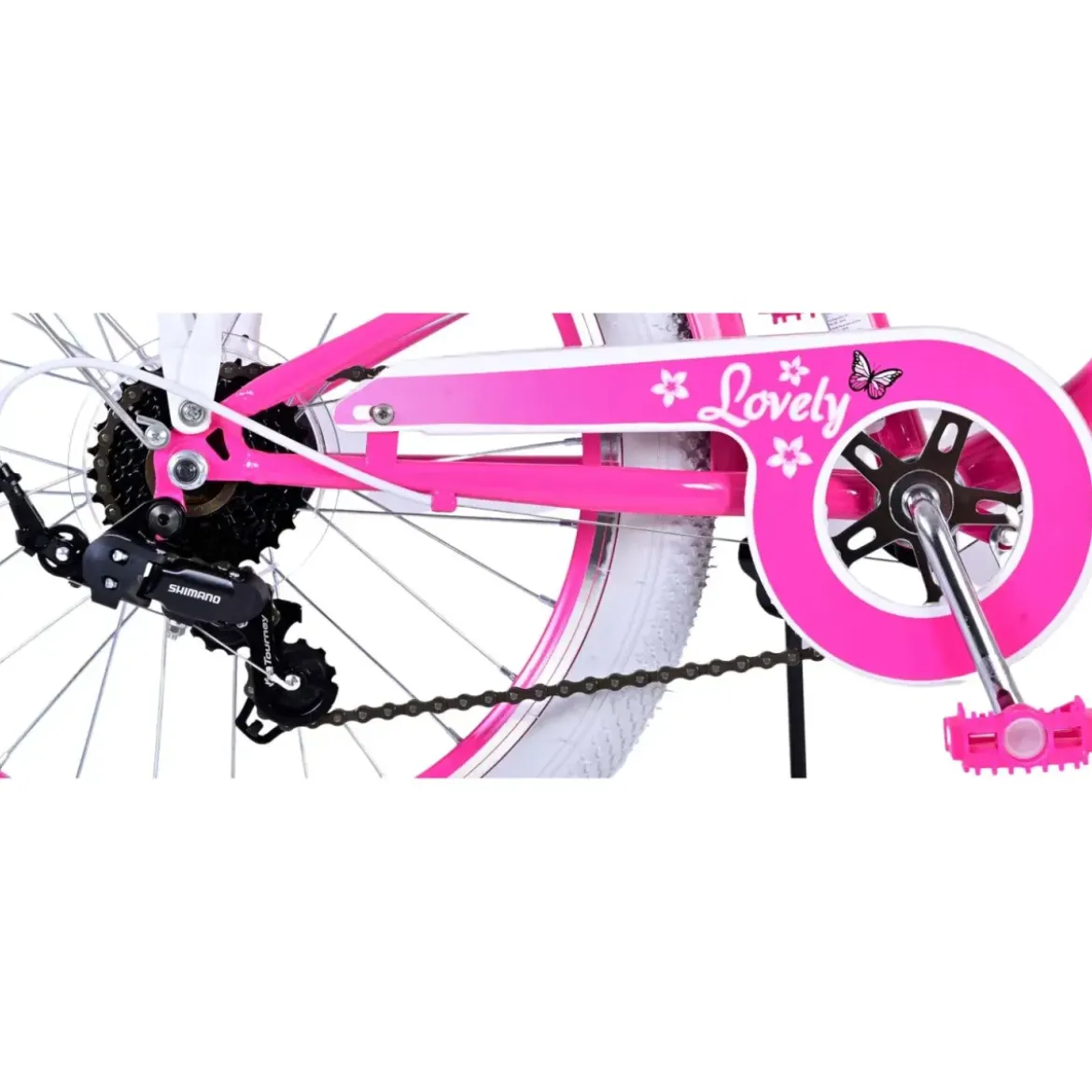 Bicicletta per Bambini 20" Sportiva Rosa Sportiva 7 Marce Cestino