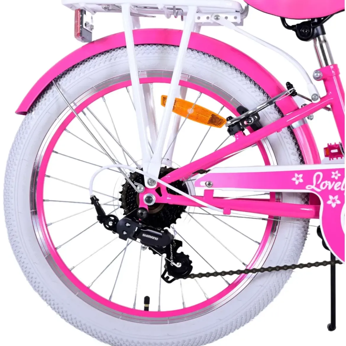 Bicicletta per Bambini 20" Sportiva Rosa Sportiva 7 Marce Cestino