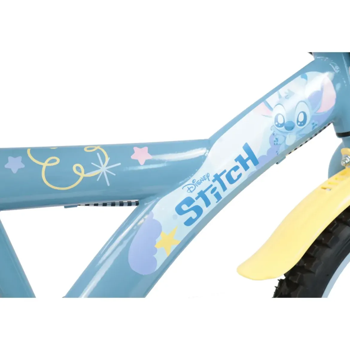 Bicicletta per Bambini 16" Stitch Disney Rotelle Removibili Acciaio