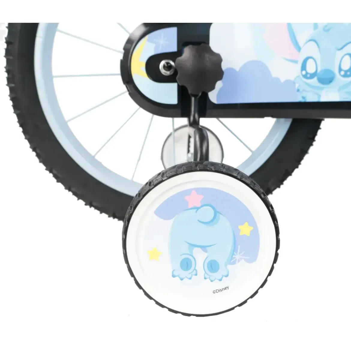 Bicicletta per Bambini 16" Stitch Disney Rotelle Removibili Acciaio