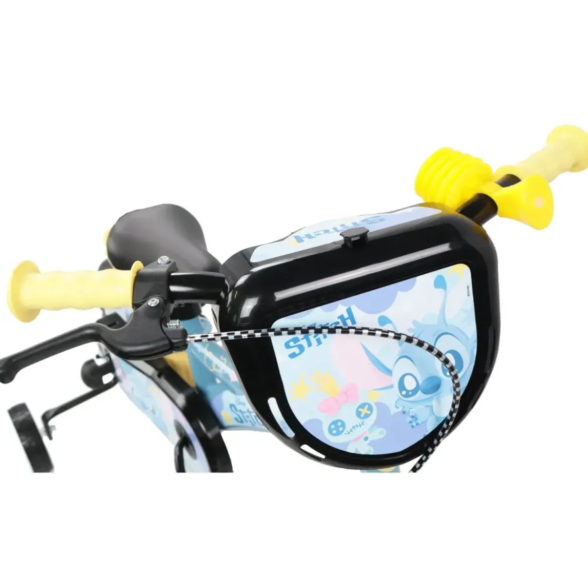 Bicicletta per Bambini 12" Stitch Disney Rotelle Removibili Acciaio
