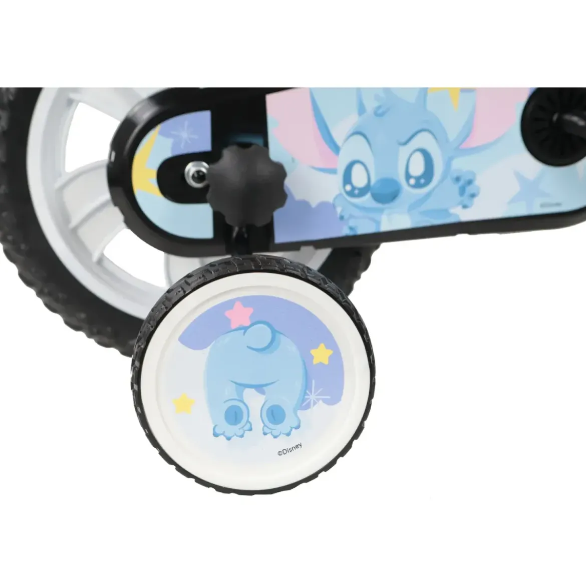 Bicicletta per Bambini 12" Stitch Disney Rotelle Removibili Acciaio