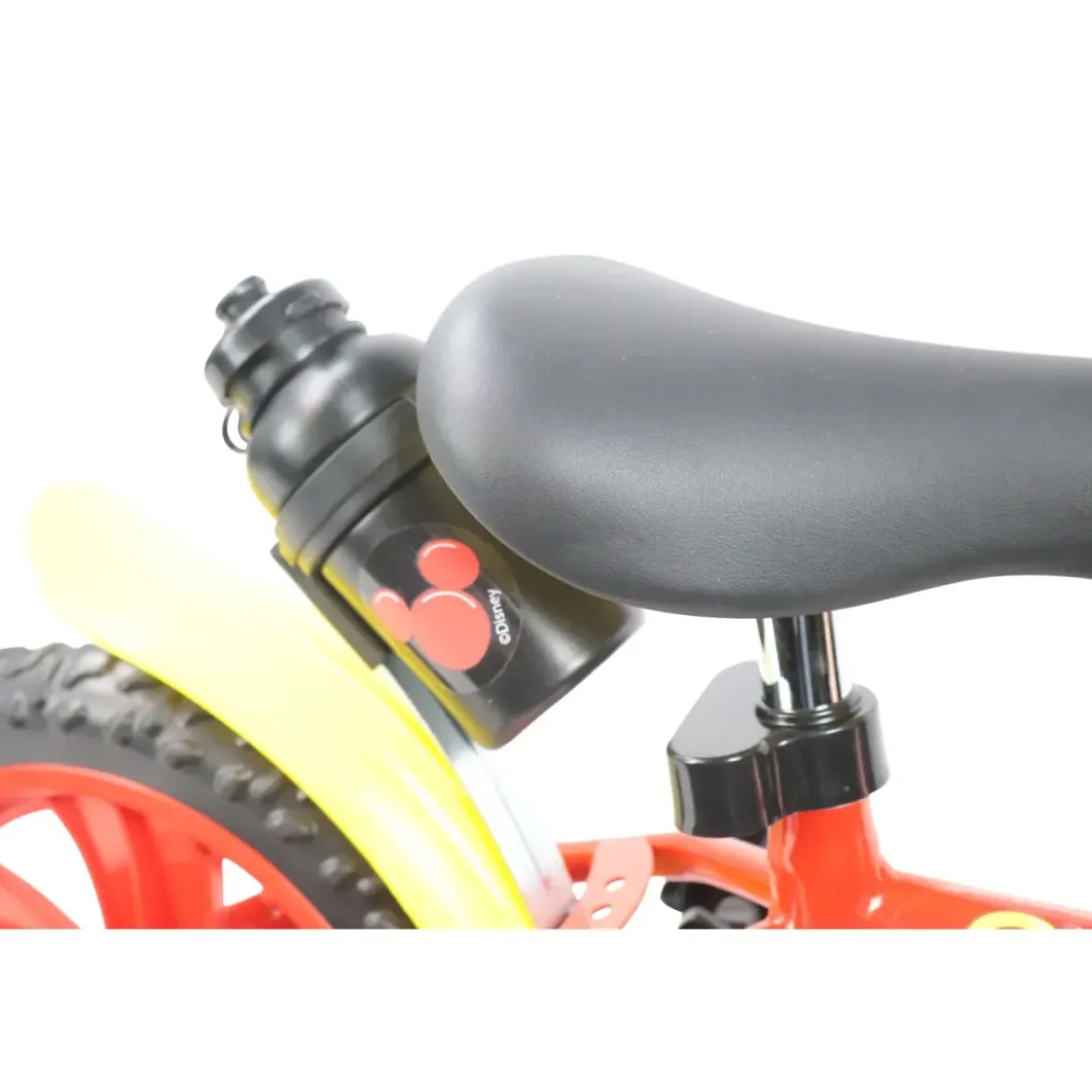 Bicicletta per Bambini 12" Topolino Disney Rosso Rotelle Borraccia
