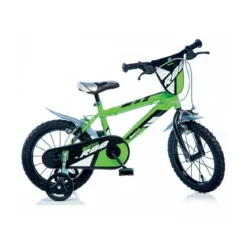 Bicicletta 14 Pollici 3 4 5 anni Pedali Rotelle 1 Freno da Bambino Bici Bimbo