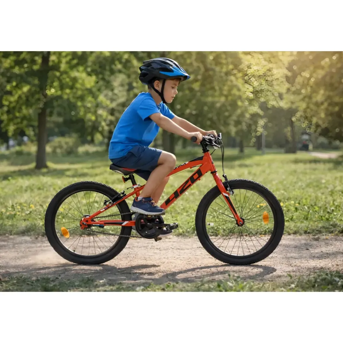 Bicicletta 20 Pollici Cambio Shimano 6 Velocità Telaio Acciaio Rosso