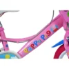 Bicicletta Rotelle 14" per Bambine Peppa Pig Rosa Cestino Seggiolino