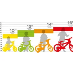 Bicicletta Rotelle per Bambini 14" Gomme Gonfiabili 2 Freni Blu Rosso