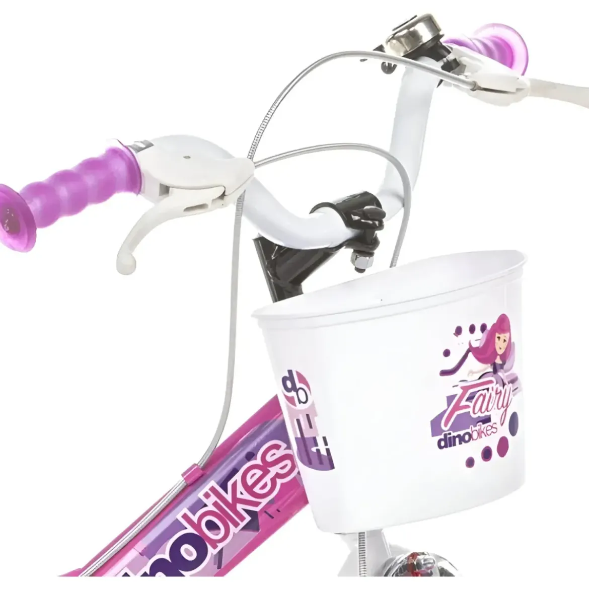 Bicicletta Rotelle per Bambine 12" Fairy Rosa Telaio Acciaio 2 Freni