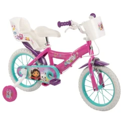 Bicicletta Ruota 14 Pollici da Bambino Gabby Dollhouse Bici con Rotelle