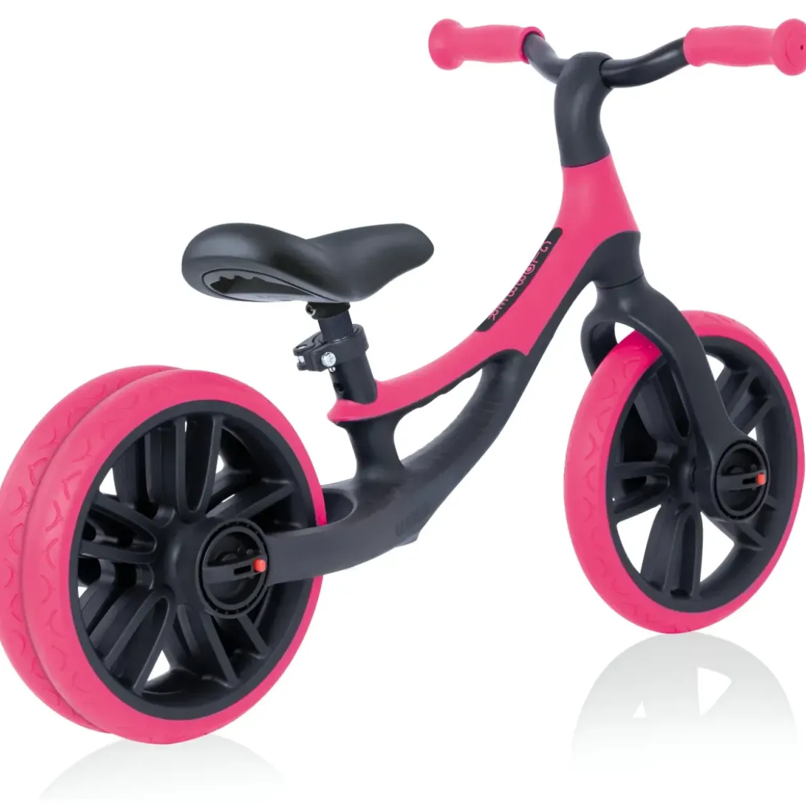 Bicicletta Senza Pedali per Bambini 2-5 Anni Rosa Neon Regolabile
