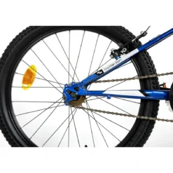 Bicicletta Single Speed 20" Blu Freni V-Brake Alluminio Telaio Hi-Ten