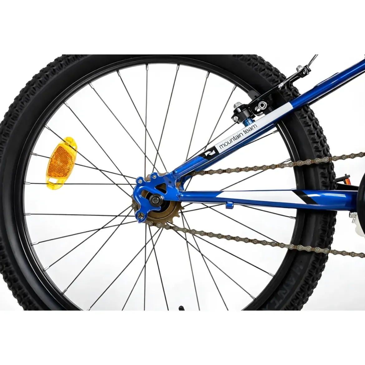 Bicicletta Single Speed 20" Blu Freni V-Brake Alluminio Telaio Hi-Ten