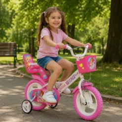 Bicicletta Winx 12 Pollici per Bambina 3 4 5 Anni con Cestino Rotelle Bimba Bici