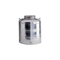 Bidone per Olio Sansone 30 litri Predisposizione Rubinetto in Acciaio Inox Fusto