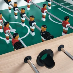 Biliardino Calciobalilla da Interno in MDF Acero con 10 Palline