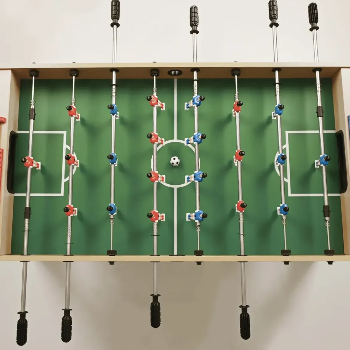Biliardino Calciobalilla Pieghevole Salvaspazio Acero Campo in Laminato