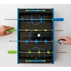 Biliardino da Tavolo con Palline Fluo Mini Calcetto Calciobalilla