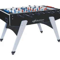 Biliardino Gioco Calciobalilla in MDF Nero da Interno con Palline
