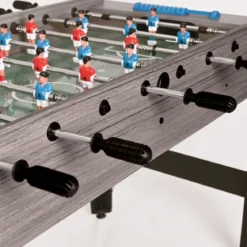 Biliardino Gioco Calciobalilla MDF Rovere Grigio da Interno Regolabile